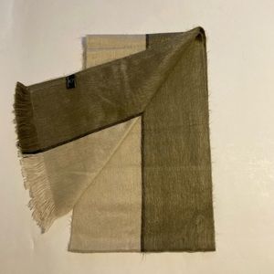 New Shupaca Beige Grey 80% Alpaca 20% Acrylic Scarf
